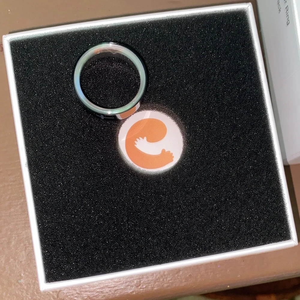CONFIDEIN Smart Prayer Ring Matte Black Size 9 NWT